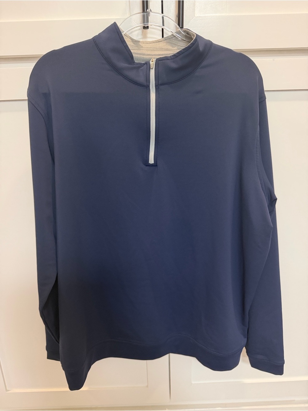 Peter Millar Navy Quarter-Zip Pullover